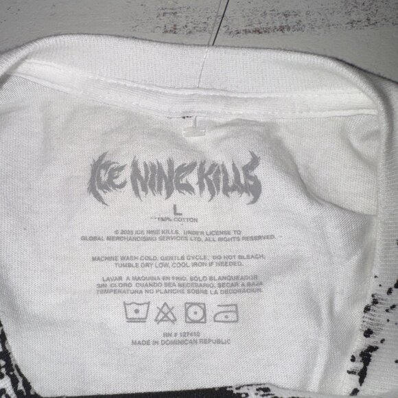 Ice Nine Kills IX Graphic Mask Shirt Large Band Tee Merch Tour 2023 - Picture 6 of 6